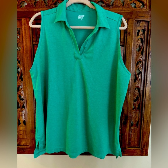Land’s End Women’s golf shirt, Johnny collar - Picture 1 of 4